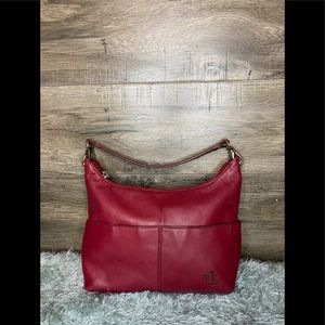 Red Lauren Ralph Lauren Hobo Bag